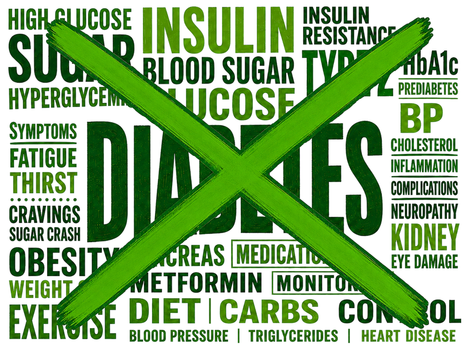 Diabetes-related words crossed out for reversal