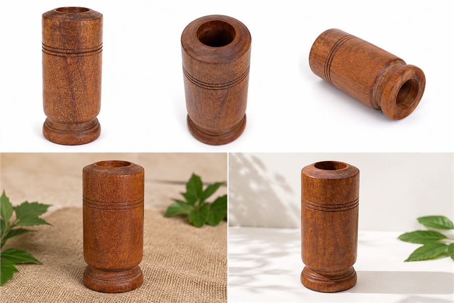 Vijaysar Wood Tumbler