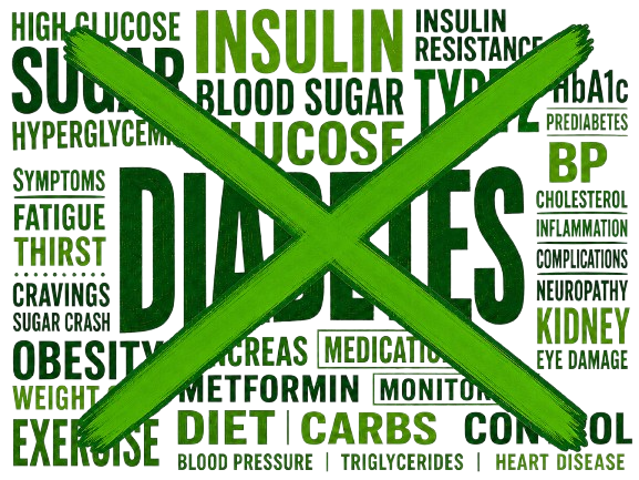 Diabetes-related words crossed out for reversal